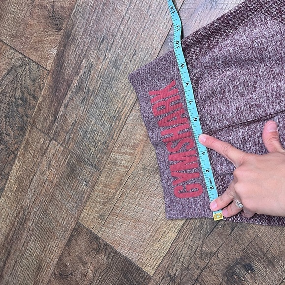 Gymshark heathered Maroon seamless Leggings size xxs/xs - Picture 7 of 9